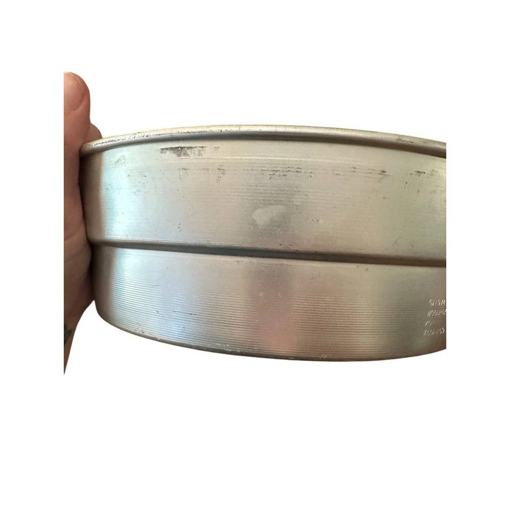 1974 Wilton Happy Birthday Round Cake Pan Aluminum Baking Mold #502-259‎